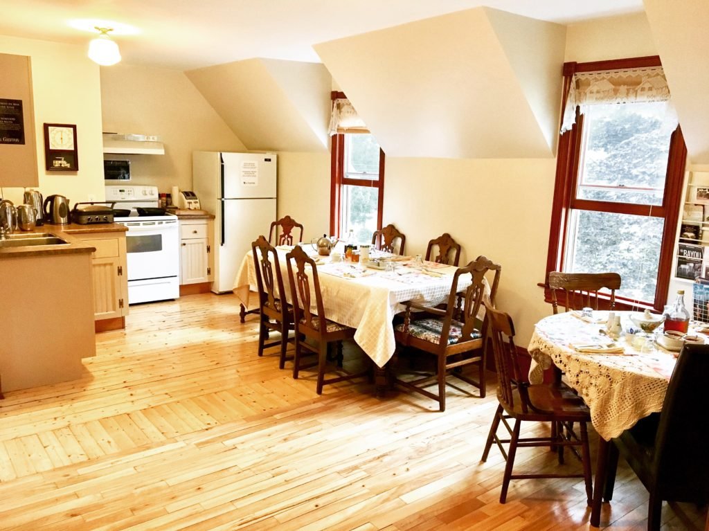 The guest kitchen